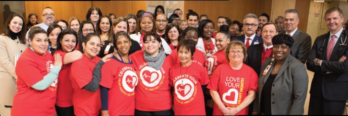 Montefiore associates kicked off Heart Month February 1 on the Moses Campus.