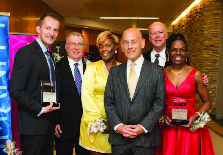 Steven M. Safyer, MD, President and CEO, Montefiore Medicine, with the 2017 President’s Award winners