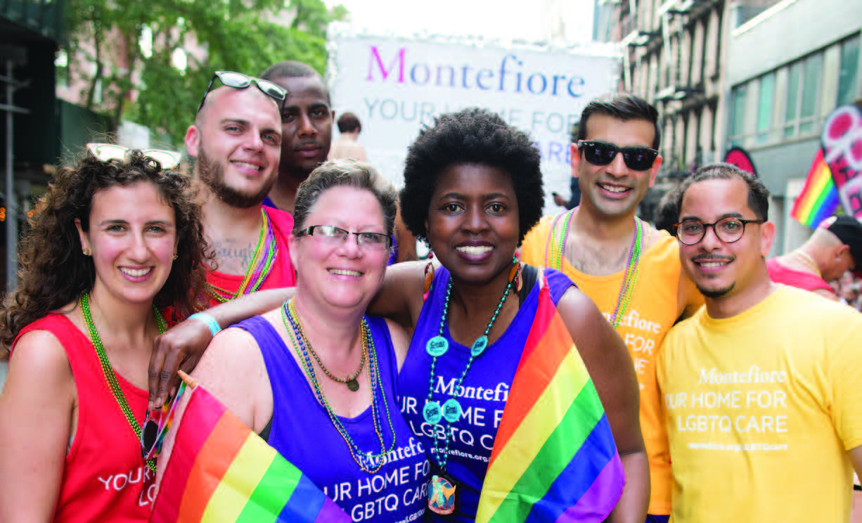 Montefiore associates marched in NYC Pride for the third year in a row.