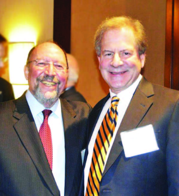 From left to right: Marvin Fried, MD, Chair, ORL; Robert Glazer, MD, CEO, ENTA