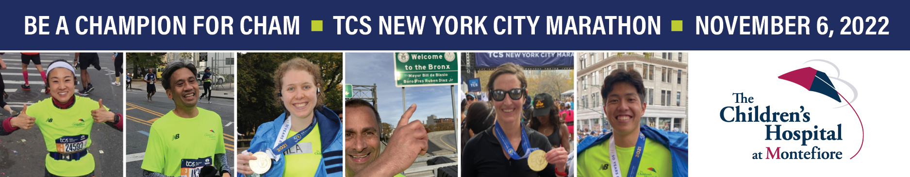 2022 TCS New York City Marathon: Champions for CHAM