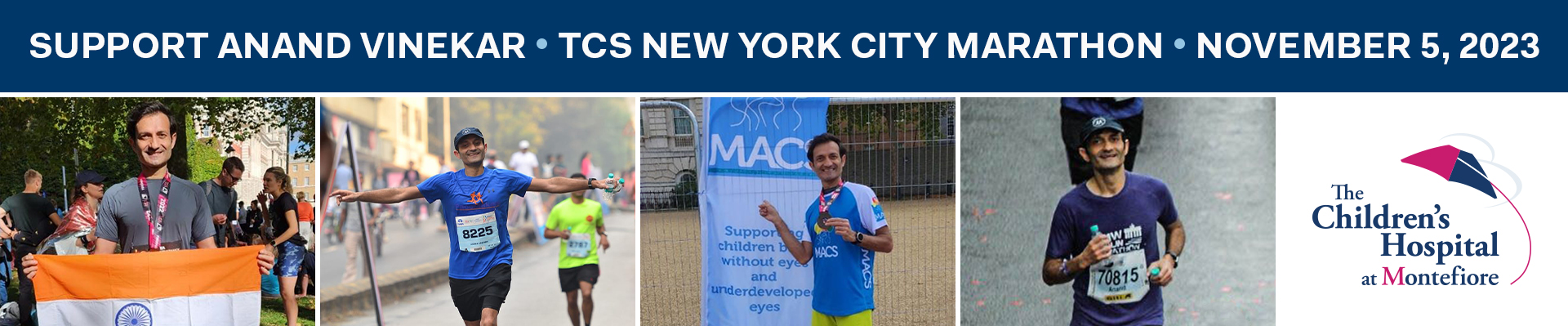 2023 TCS New York City Marathon Champions for CHAM Anand Vinekar