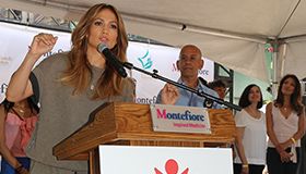 Jennifer Lopez Visits Montefiore