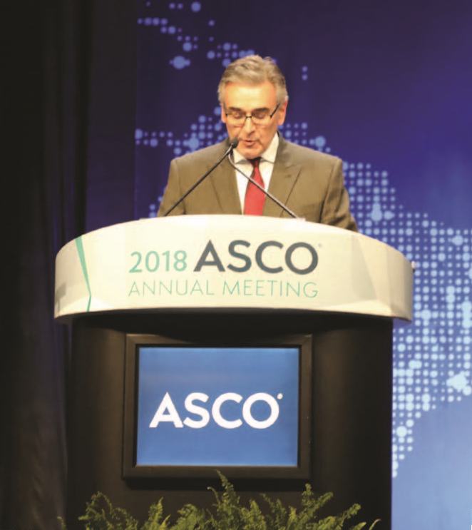 Dr. Sparano presents his research findings at the 2018 ASCO annual meeting