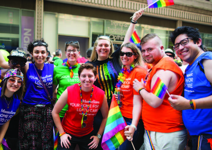 Montefiore participants in the 2017 NYC PRIDE March