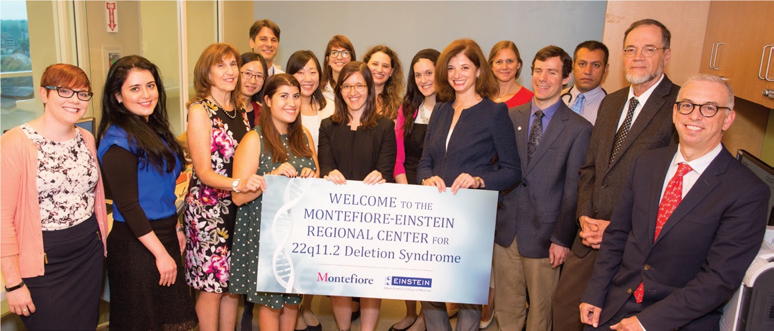 Attendees at last year’s opening of Montefiore’s 22q11.2Clinic—the region’s first—at                 the Hutchinson Campus